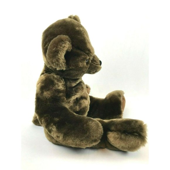 Large Teddy Bear, Dark Chocolate Brown Soft Plush - Picture 8 of 12